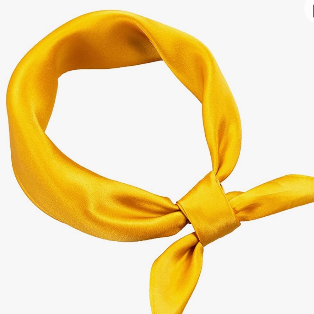 Pure Mulberry Yellow Neckerchief NWT